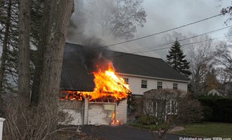 Fast-Moving Garage Fire in Brookhaven