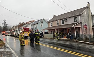 Dwelling Fire, Main Road West in Upper Milford Twp.