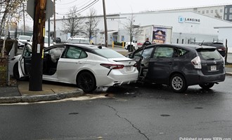 MVA, Bacon street and Emery street in Waltham