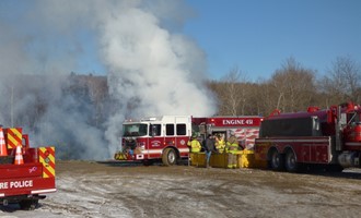 Brush fire for Fluvanna fire department