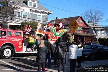 Residents in Cliffside Park enjoy Santa