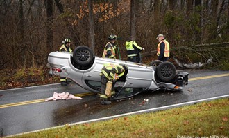 Overturned Vehicle on Limerick Center Rd