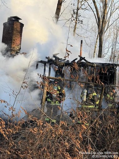 Fully Involved House in Berlin