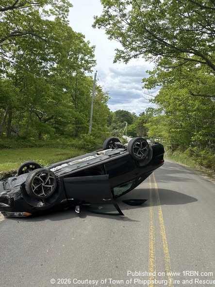 No Major Injuries Reported Following Rollover Crash