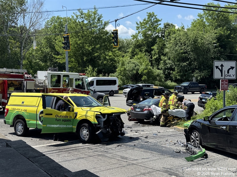 Norwich 3 Car Accident with Entrapment
