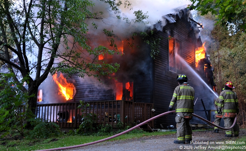 3 alarm blaze destroys home in South Bristol