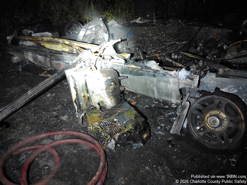 Firefighters Extinguish Fully Involved Trailer Fire on Riverside Drive