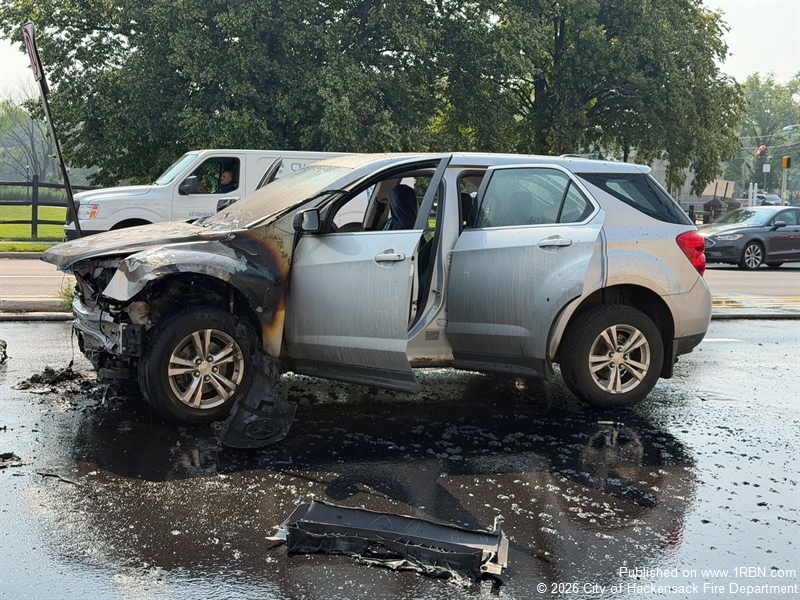 Hackensack Fire Department Extinguishes Vehicle Fire with Swift Response