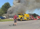 Westville Firefighters Battle Garage Fire on Route 37