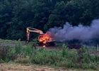 Excavator Fire Quickly Contained Off Rahway Avenue