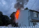 Elmont Firefighters Contained Lincoln Street House Fire