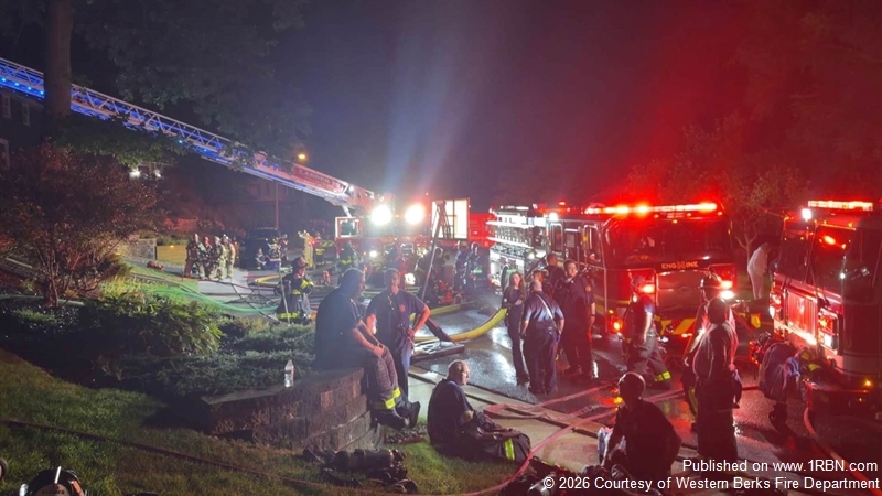Western Berks Crews Assisted at Second-Alarm Fire