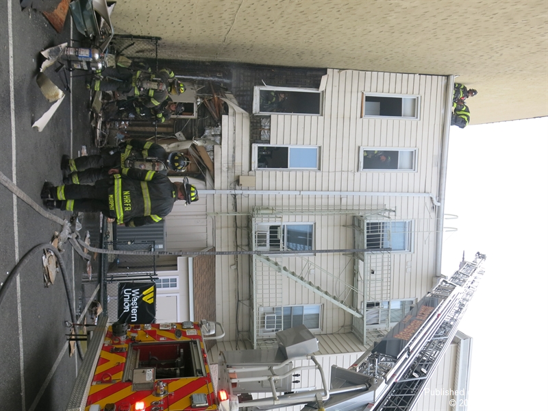 North Hudson Firefighters Check for Hot Spots After Union City Fire
