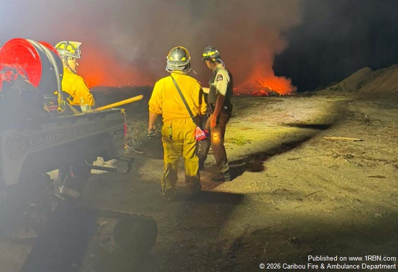 Large Slash Pile Fire in Connor Township Held After Extended Multi-Agency Battle