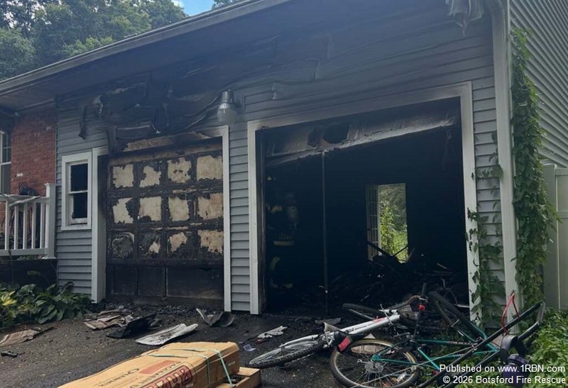 Garage Fire Contained in Rapid Knockdown on Initial Alarm Response